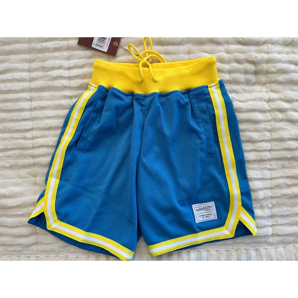 Mitchell & Ness Blue & Yellow Shorts